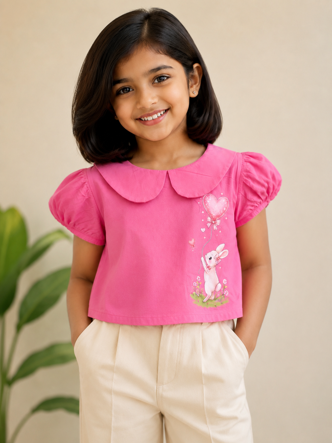 Bunny Balloon Crop Top