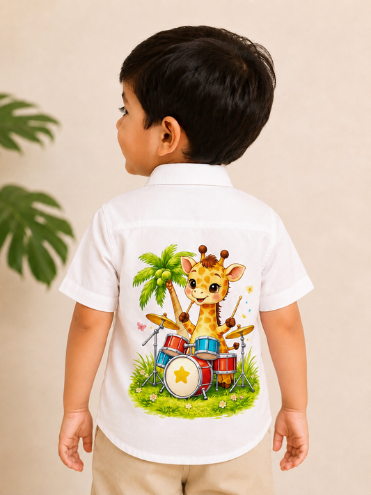 Jungle Beats” Boys Premium Graphic Shirt