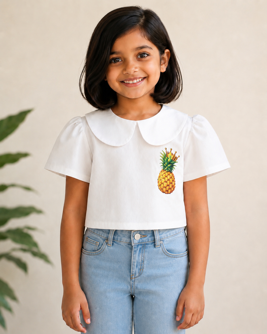 Pineapple Queen Crop Top