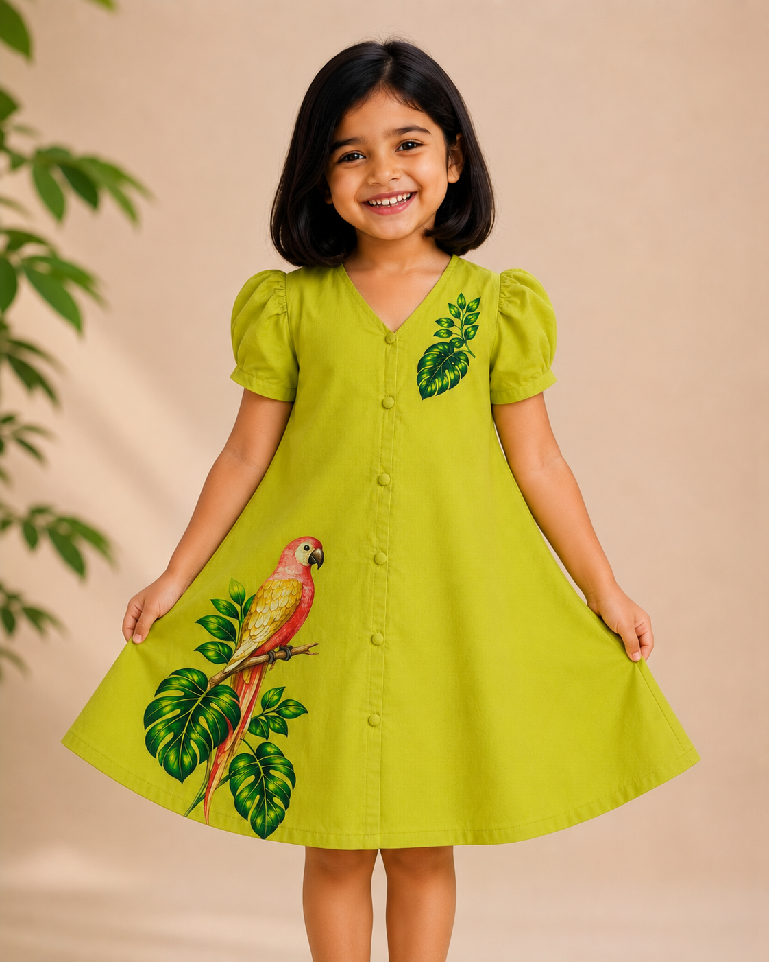 Tropical Parrot Dress