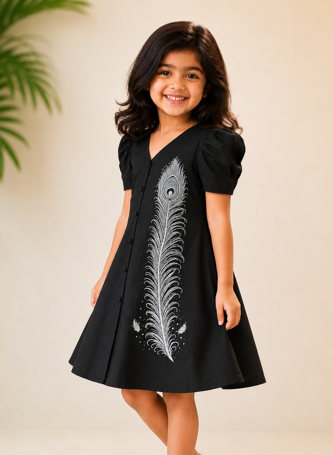 Silver Feather Dress