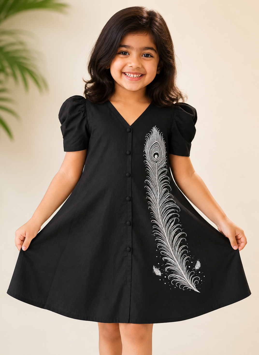 Silver Feather Dress