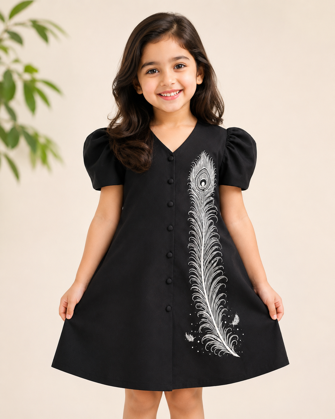 Silver Feather Dress