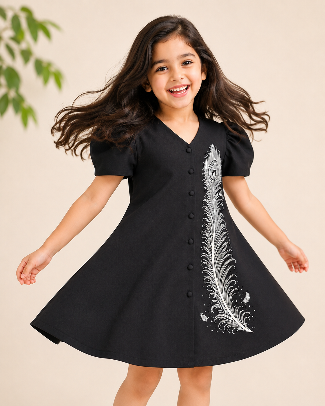 Silver Feather Dress