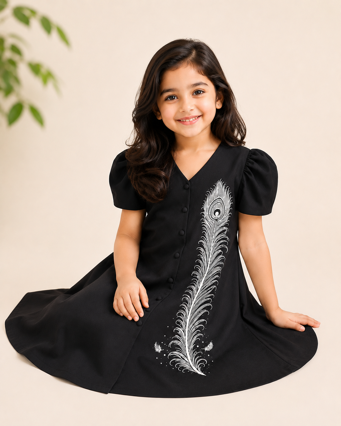 Silver Feather Dress