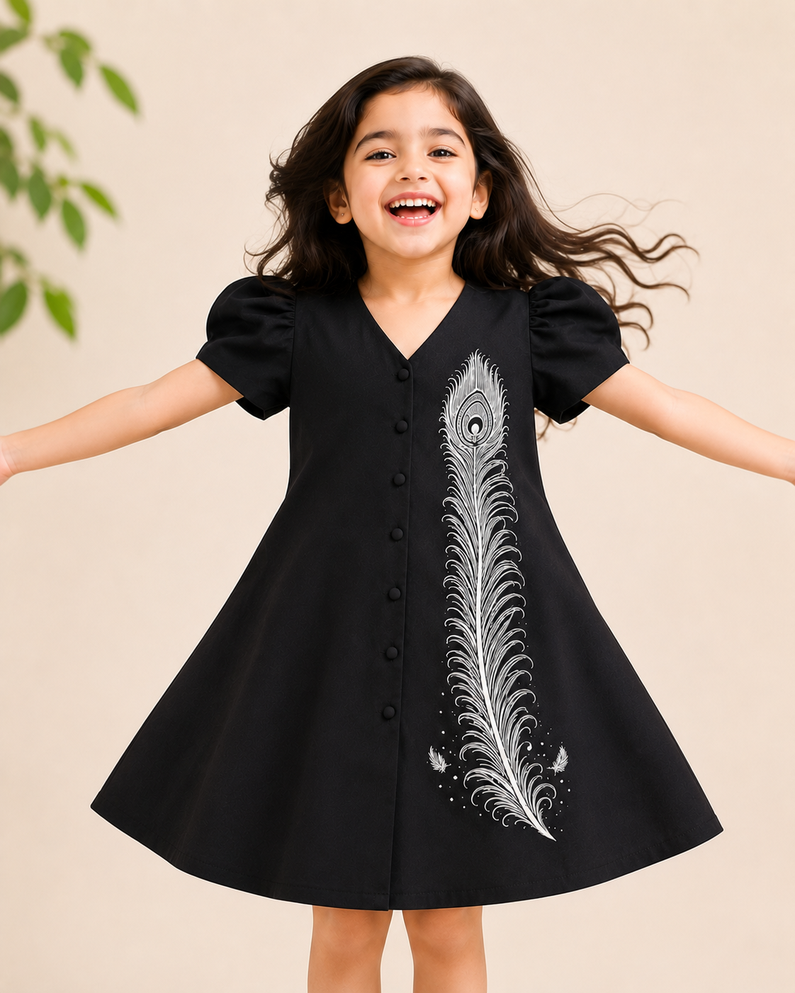 Silver Feather Dress