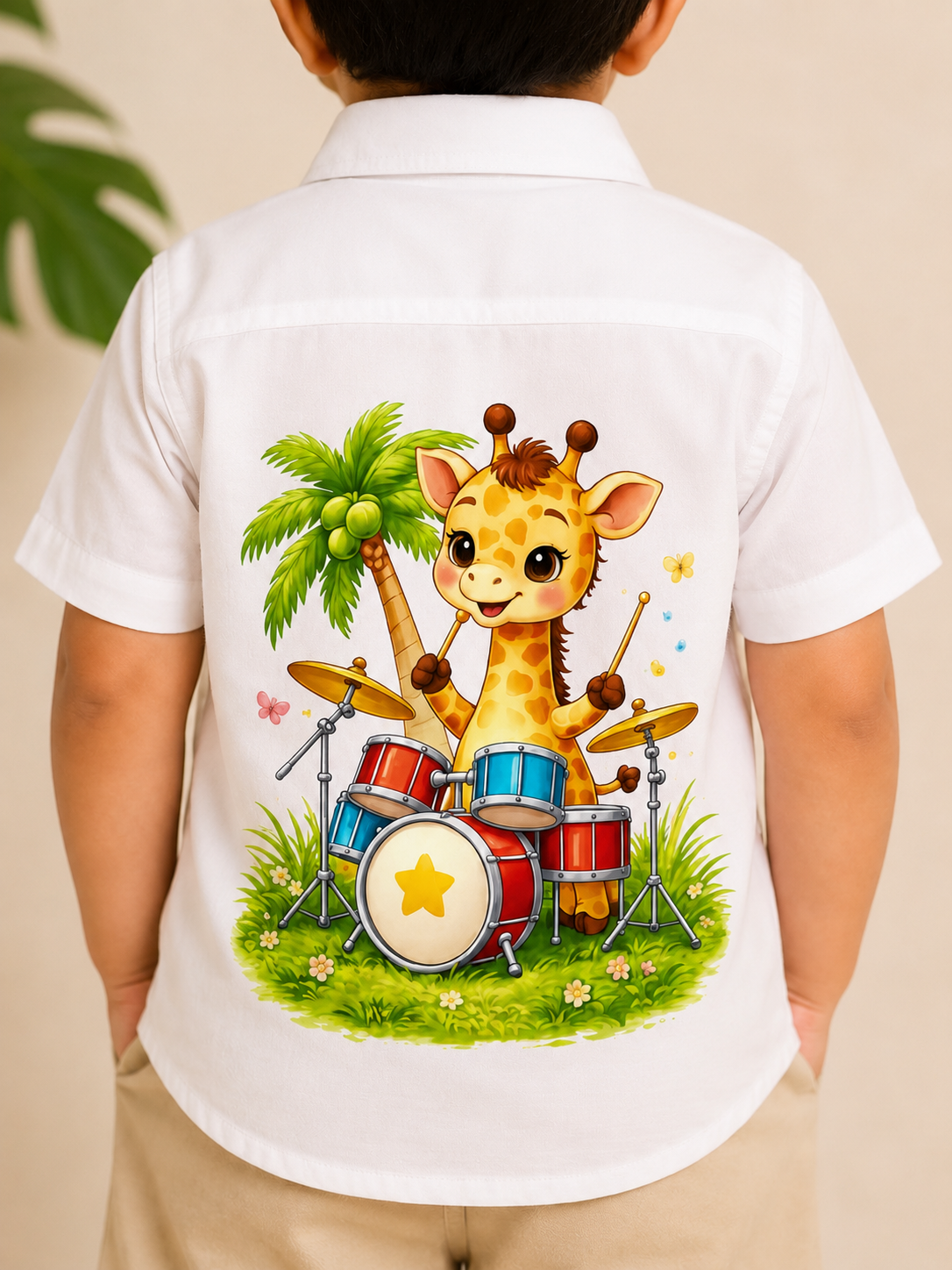 Jungle Beats” Boys Premium Graphic Shirt