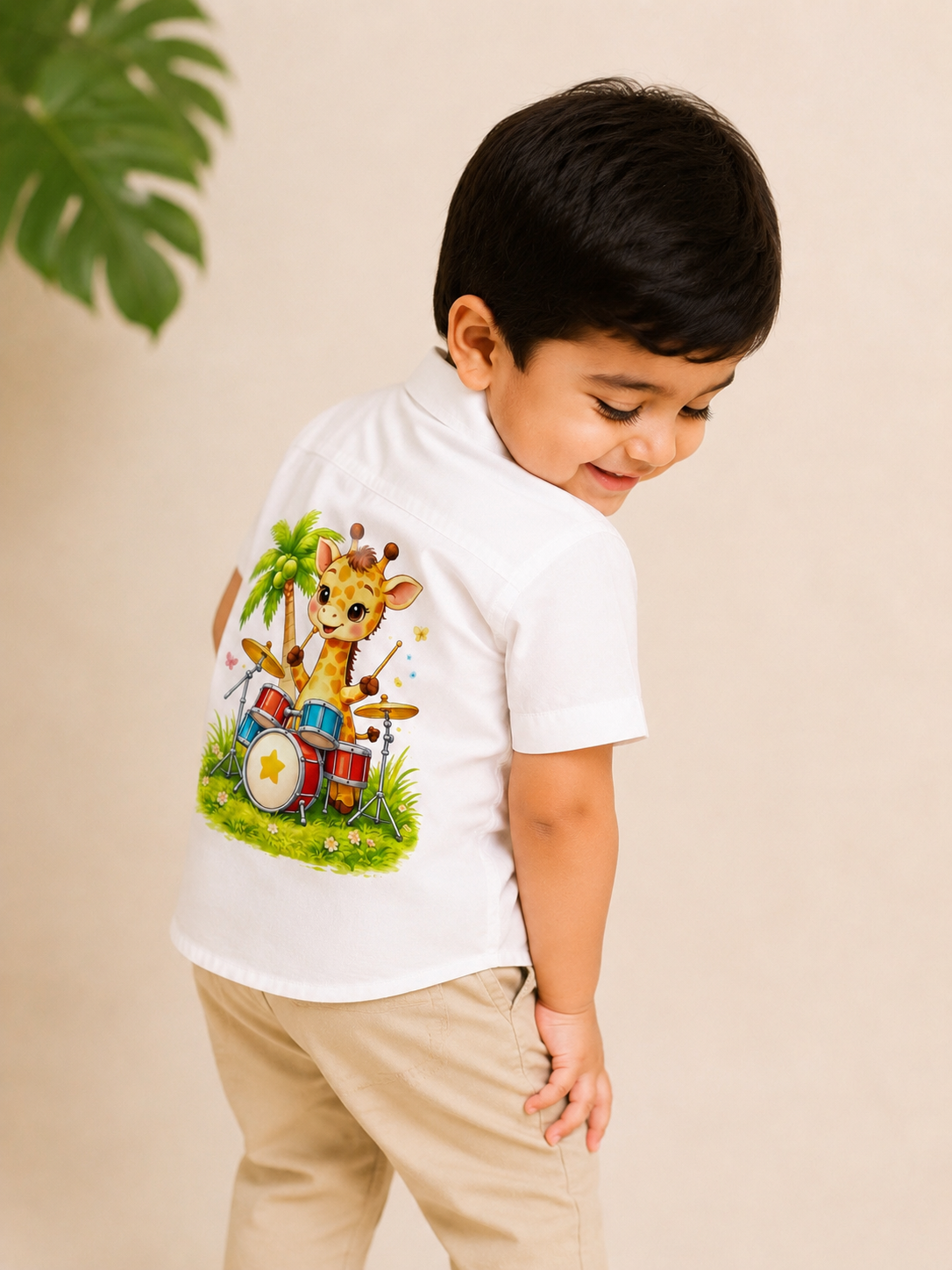 Jungle Beats” Boys Premium Graphic Shirt