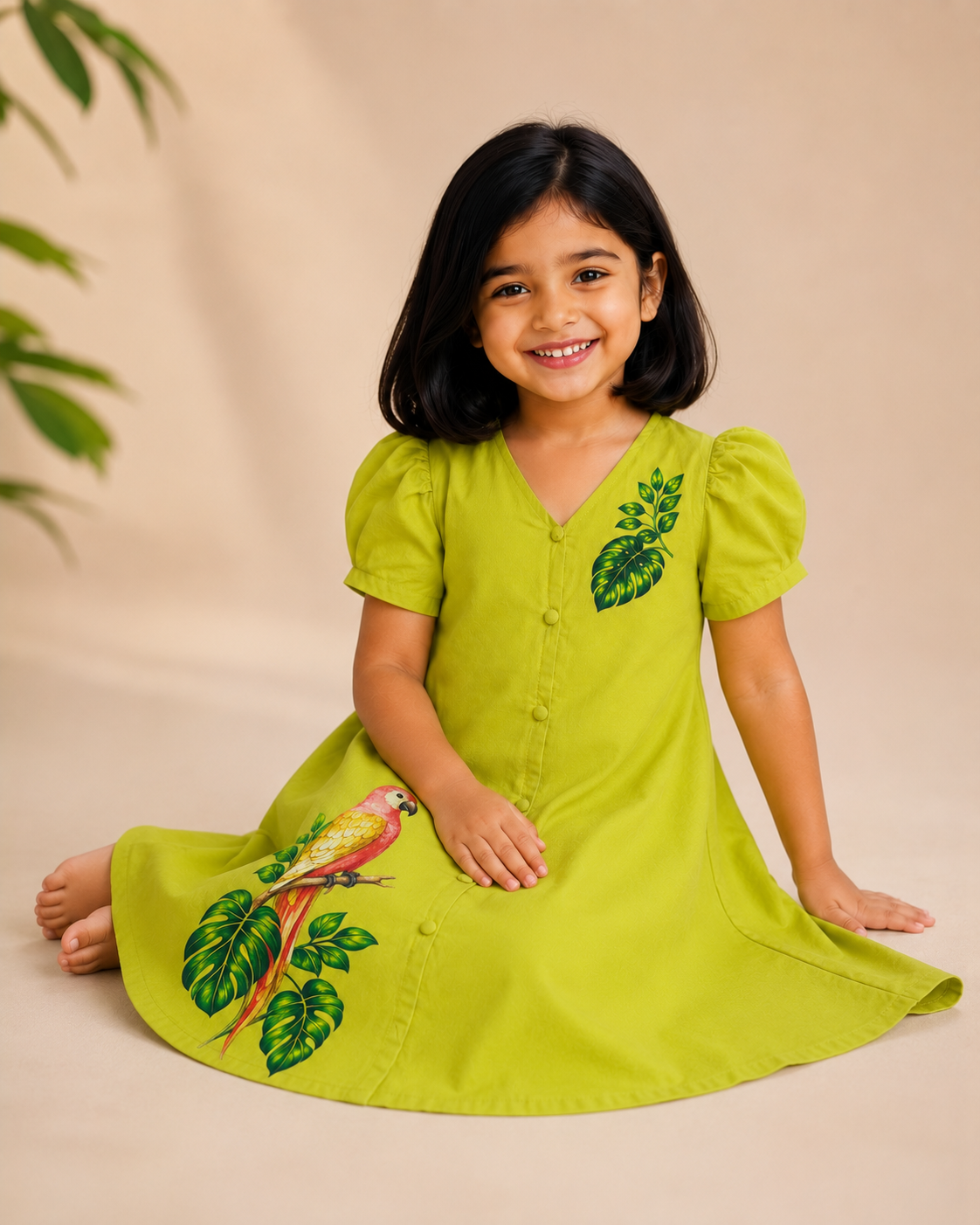 Tropical Parrot Dress
